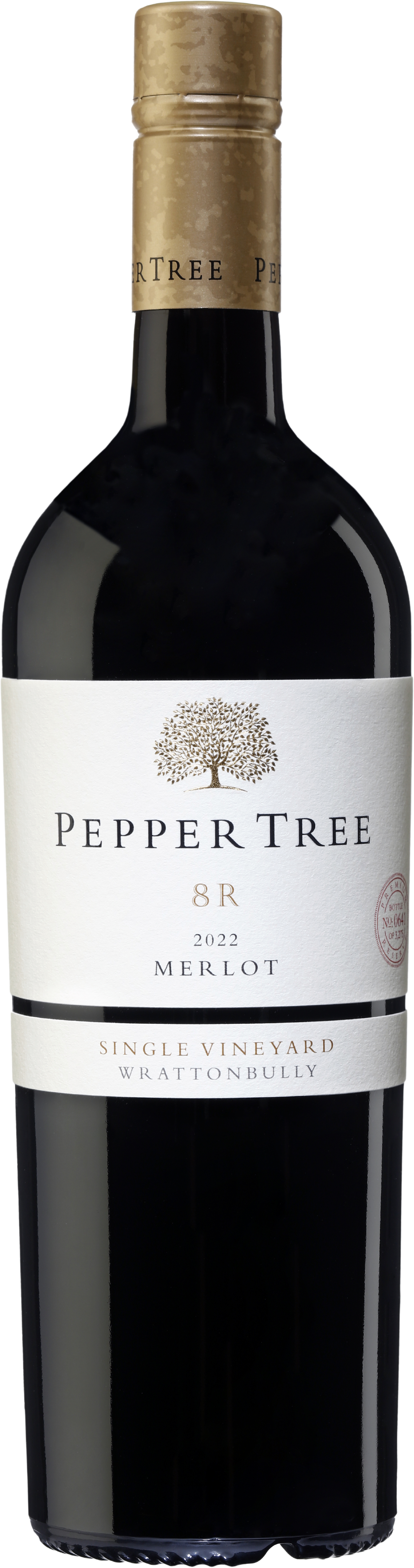 Pepper Tree Wines Premium Reserve Single Vineyard 8R Merlot 2022